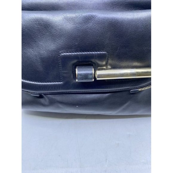 Jimmy Choo Justine Handbag Black Leather Shoulder Bag - Picture 10 of 12